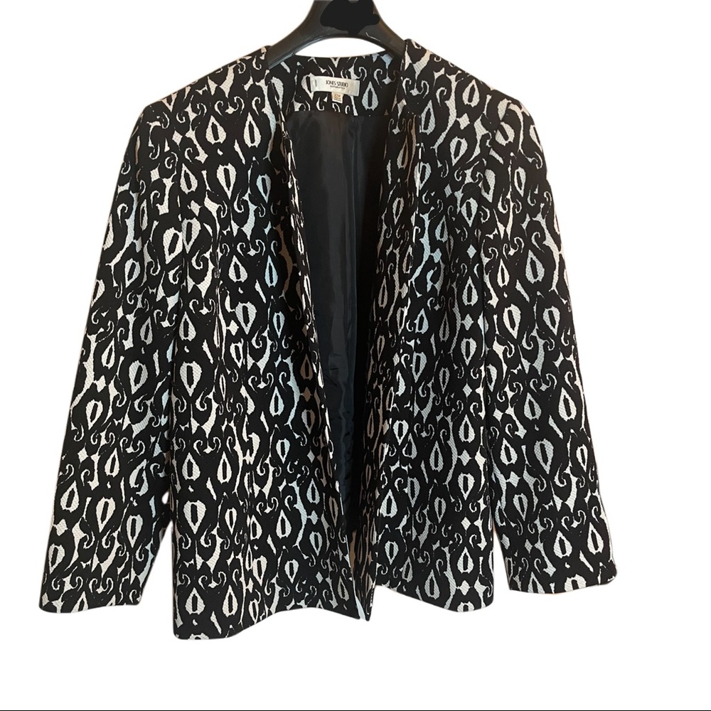 Jones Studio B/W Print Blazer
